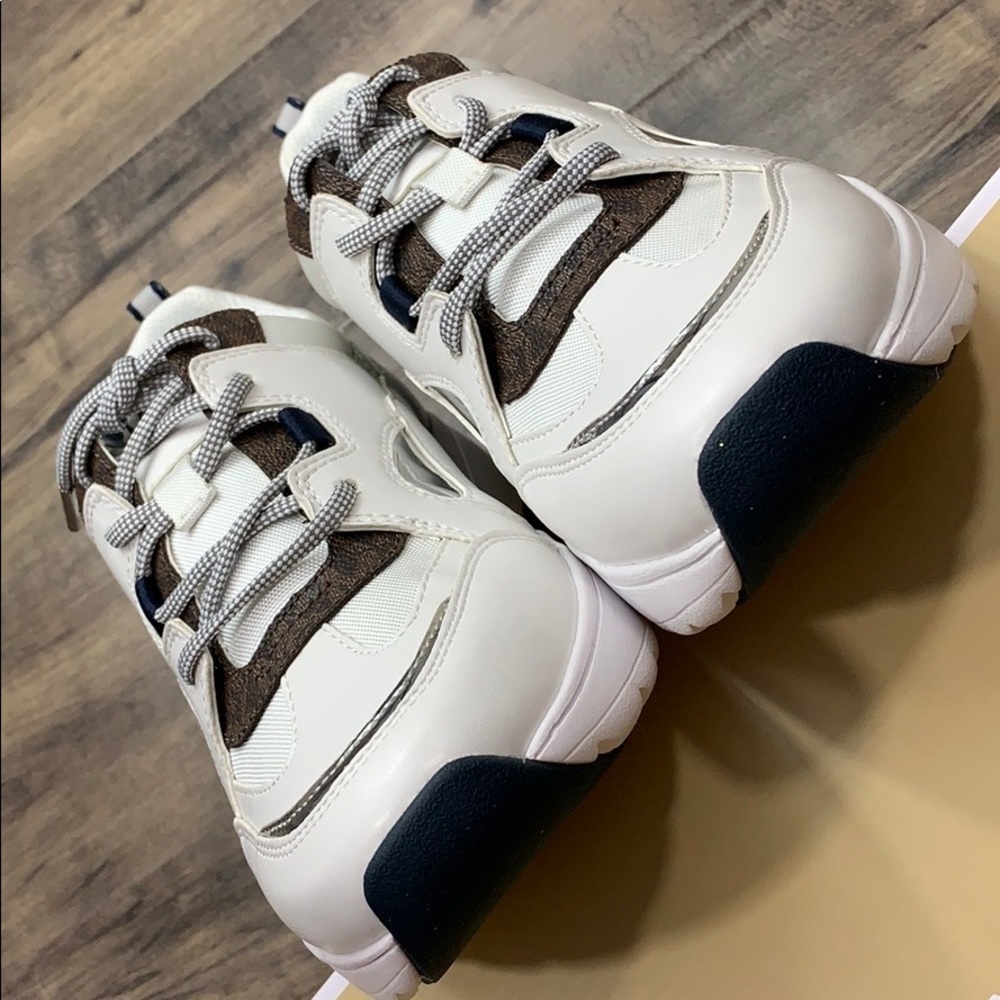 MICHAEL KORS OCTAVIA TRAINER NAPPA PU OPTIC WHITE - Picture 5 of 16